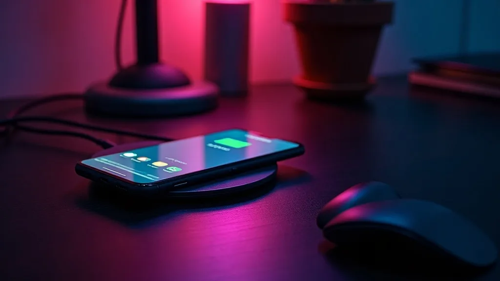 bureau de nuit, telephone en charge sous neon a Marseille